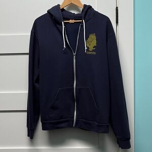 Lumineers Navy Blue Zip-Up Hoodie size XL